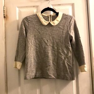 JCrew butterfly Collar Sweater